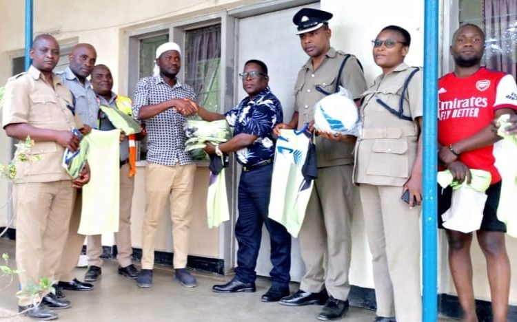 Business Tycoon Donates Football Kit to Mangochi Police