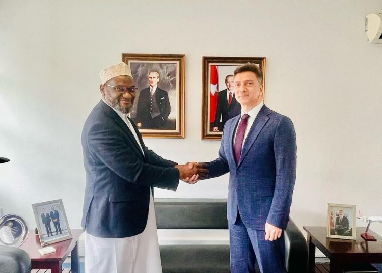 MAM National Chairman Sheikh Idrissa Muhammad and His Excellency Hรผseyin Barbaros DICLE